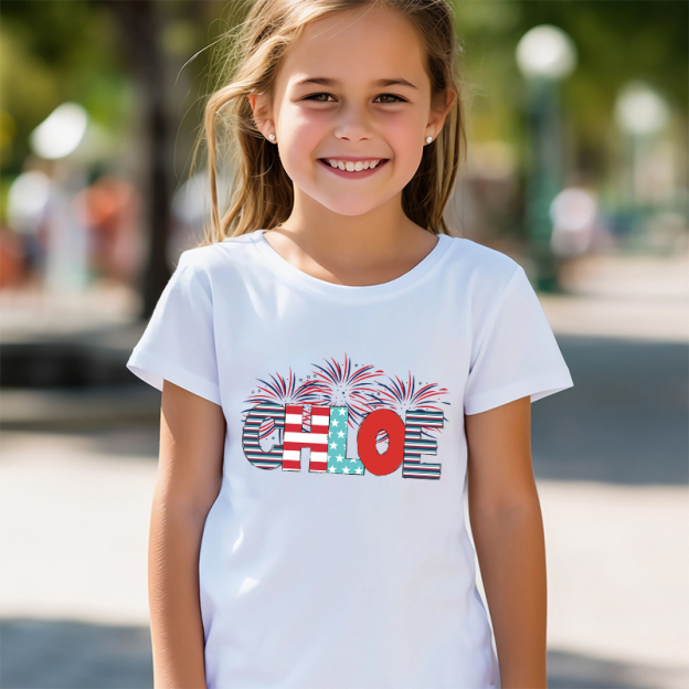 Personalized Kid 4th Of July Independence T-Shirt| Cloth1466