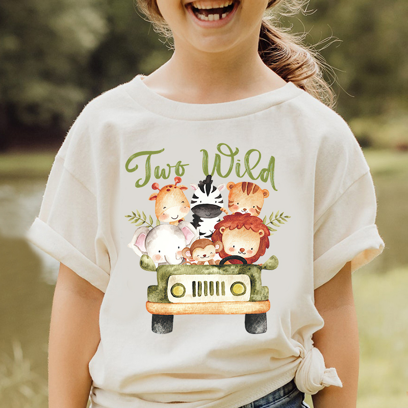 Personalized Kid Safari Birthday Cozy T-Shirt| Cloth1446