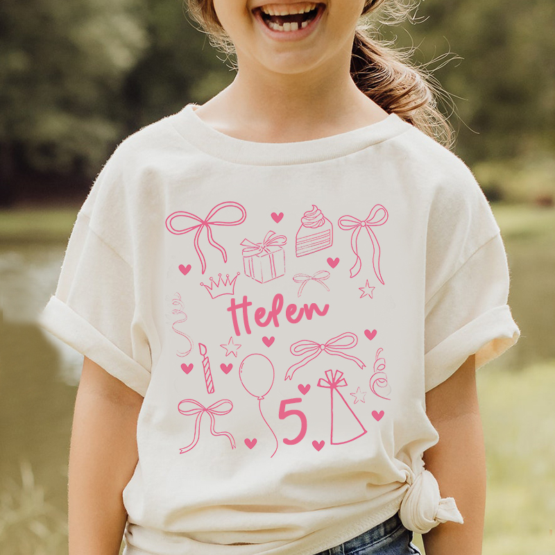 Personalized Girl Birthday Cozy T-Shirt| Cloth1468