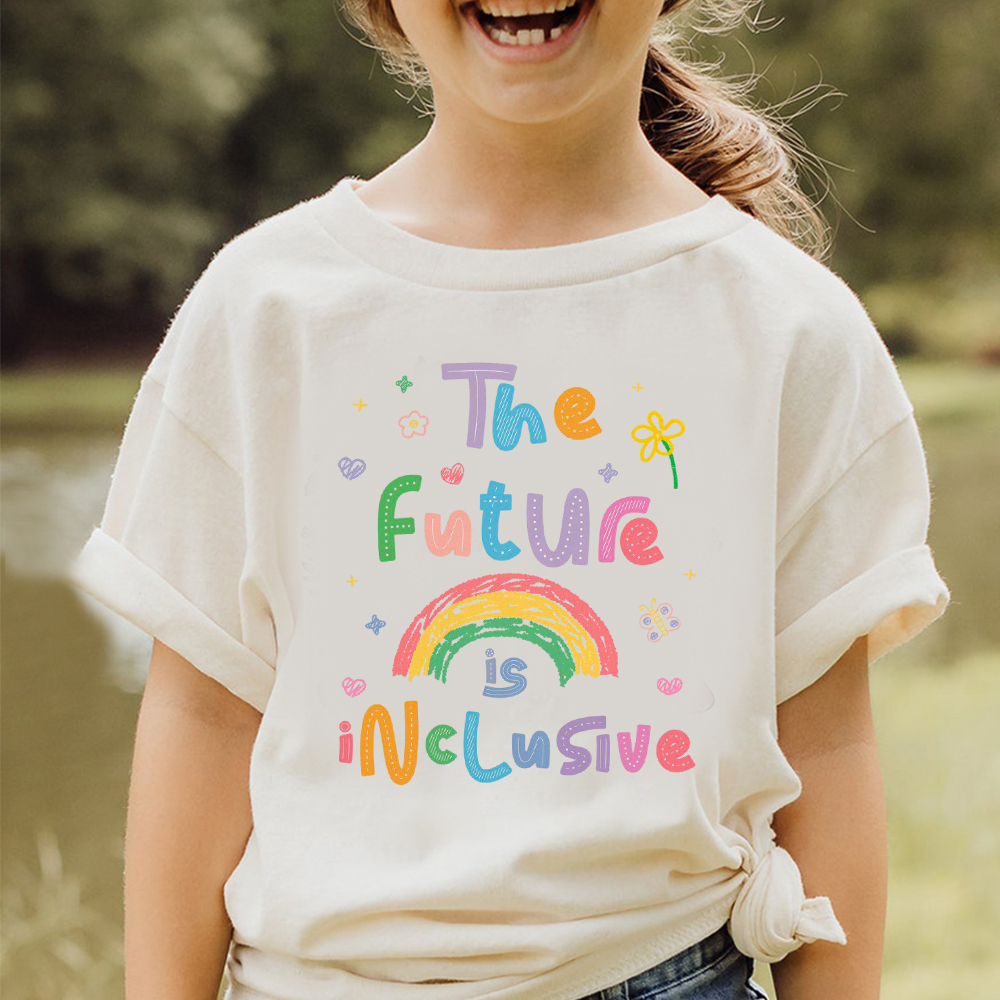 Personalized Kid Future is Inclusive T-Shirt| Cloth1477