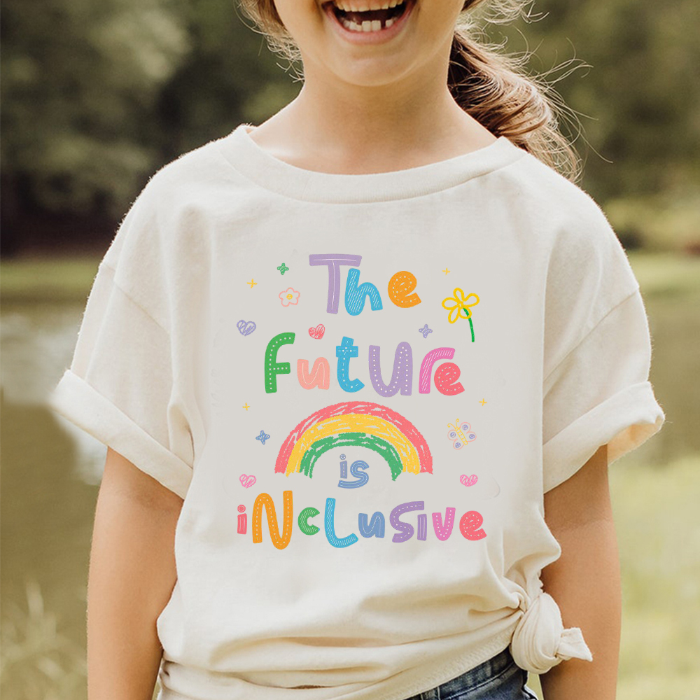 Personalized Kid Future is Inclusive T-Shirt| Cloth1477