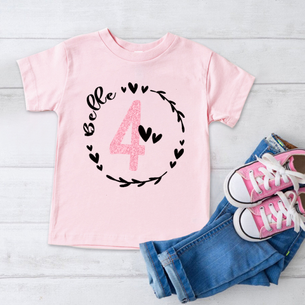 Personalized Girl Birthday Party T-Shirt| Cloth1449