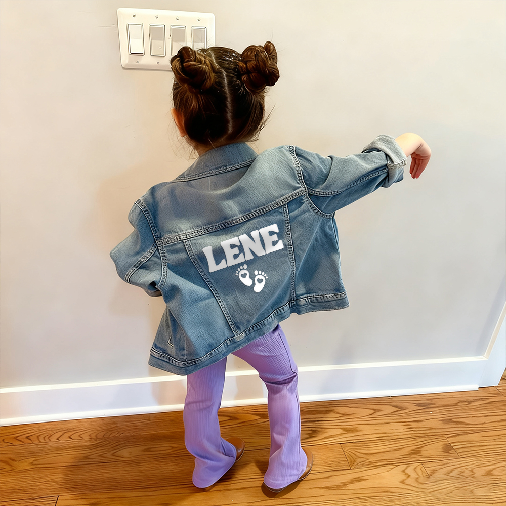 Personalized Baby Classics Vintage Denim Jacket | CWBaby348