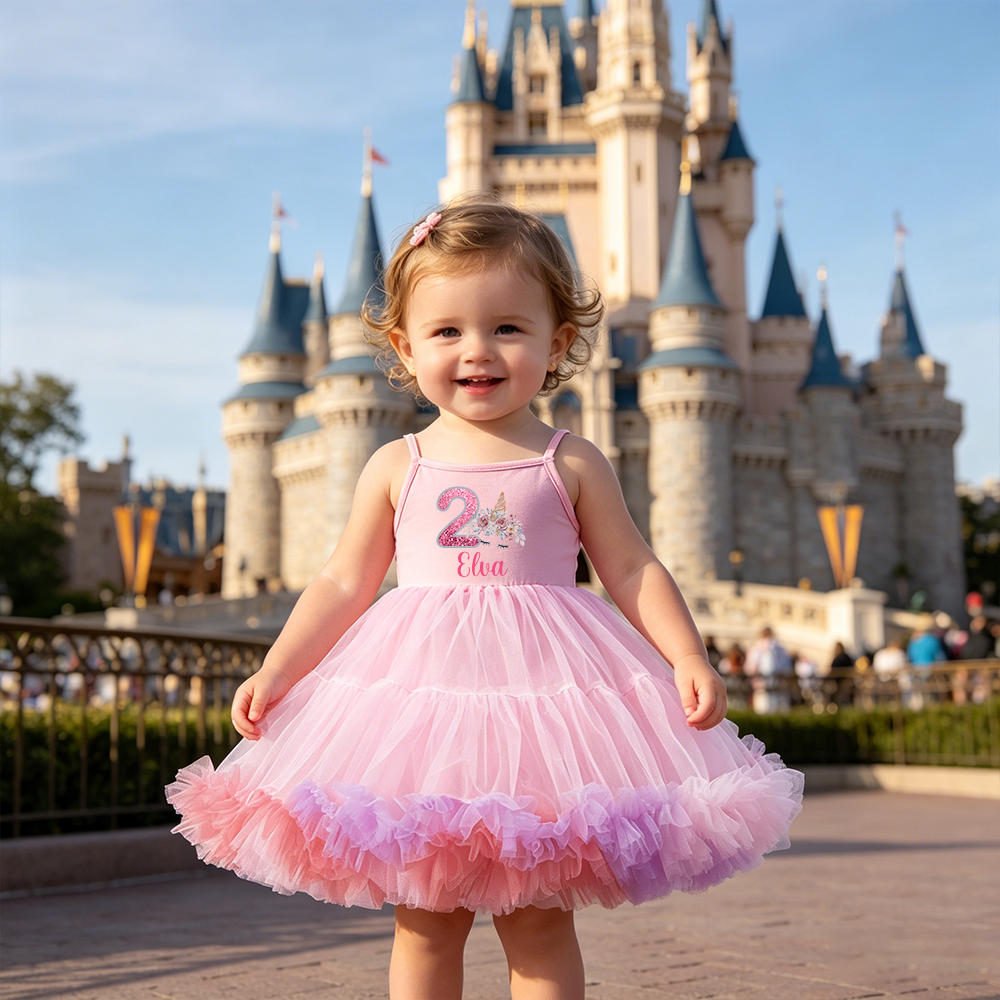 Personalized Girl Birthday Unicorn Tutu Dress| Dress89