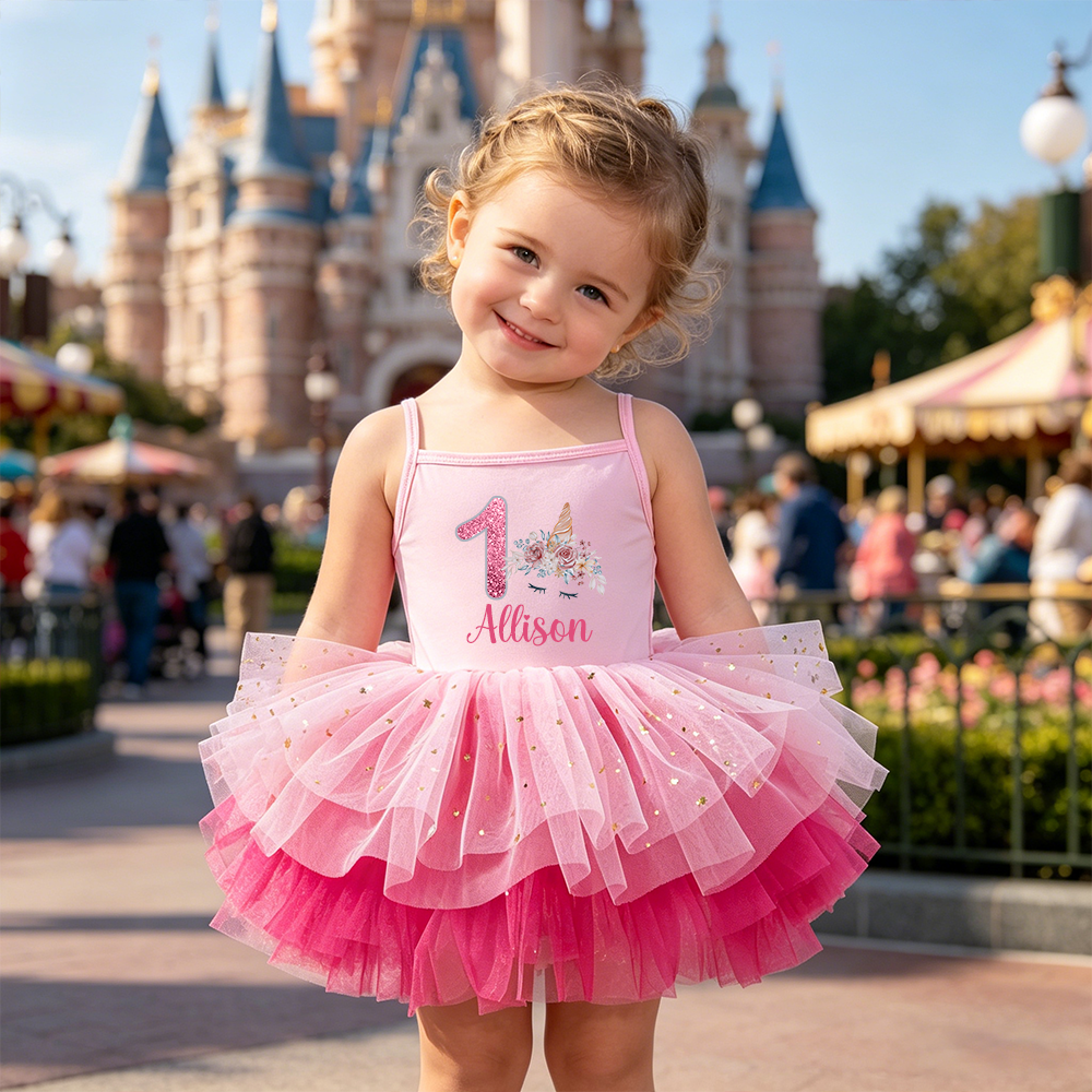 Personalized Girl Birthday Unicorn Tutu Dress| Dress97