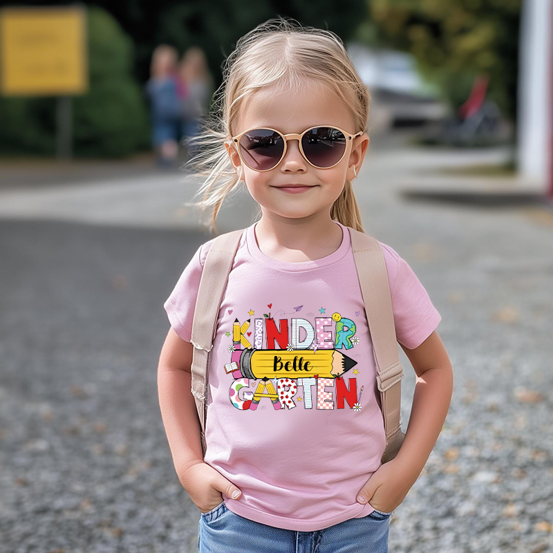 Personalized Girls Back To School Name T-Shirt| Cloth1488
