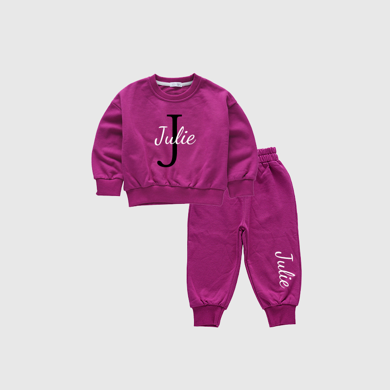 Personalized Kids Cozy Unisex Sweatshirt Set| Cloth108