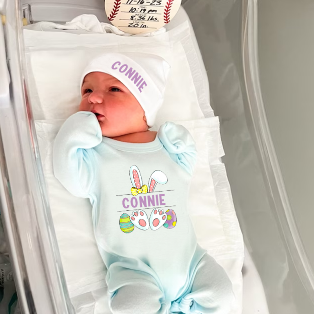 Personalized Baby Color Easter Going Home Sets| BBCloth19