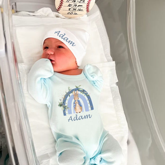 Personalized Baby Rabbit Birth Outfit| BBCloth1215