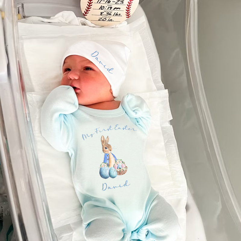 Personalized Baby Newborn Easter Going Home Sets| BBCloth1219
