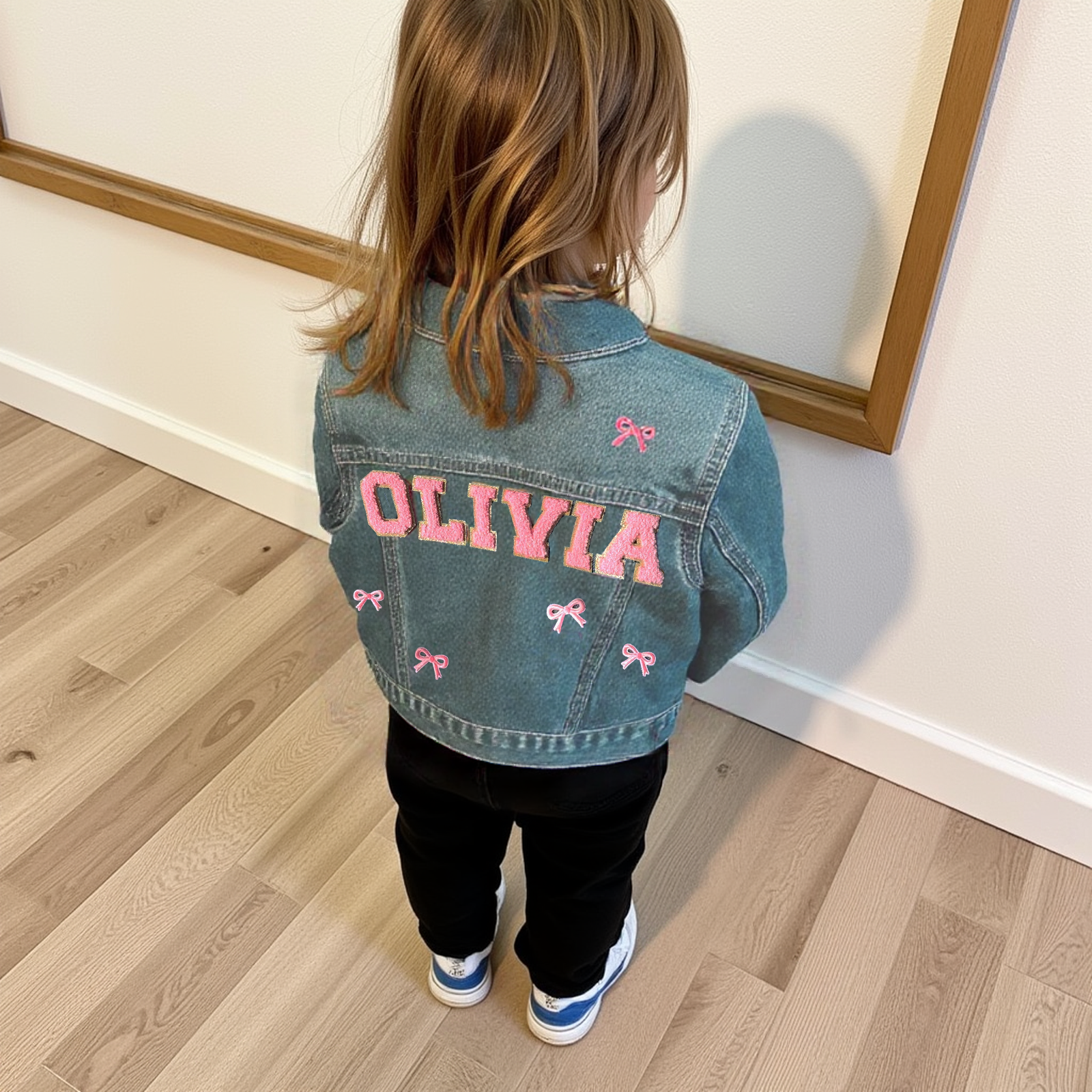 Personalized Kids Hand Patch Denim Jacket| Cloth234
