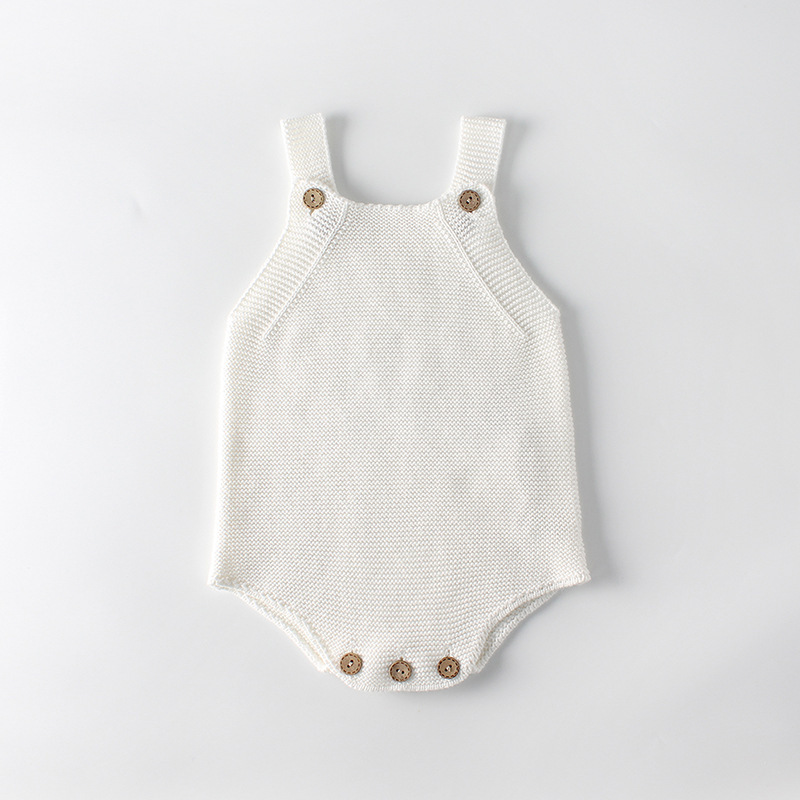 Personalized Baby Hand Embroidered Knit Romper| BBCloth64