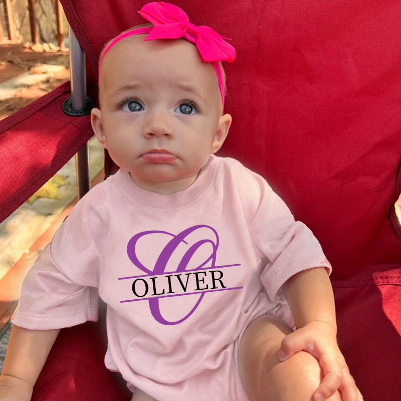 Personalized Baby Split Monogram Alphabet Bubble Romper| BBCloth46