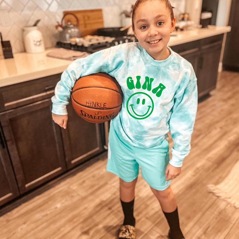 Personalized Kids Cozy Soft Happy Face Sweatshirt| Cloth96