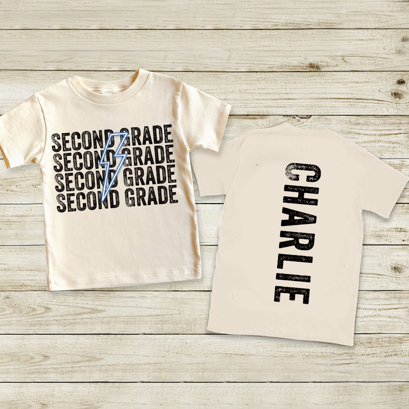 Personalized Kids Back To School Name T-Shirt| Cloth1480