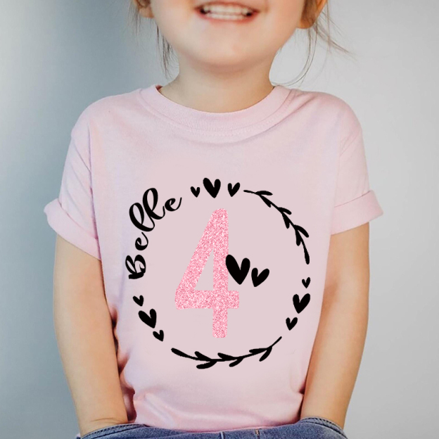 Personalized Girl Birthday Party T-Shirt| Cloth1449