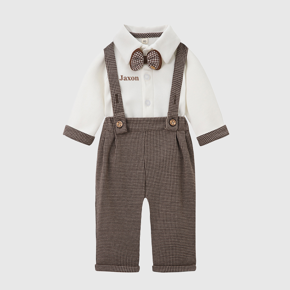 Personalized Baby Boy Embroidered Birthday Formal Outfit| BBcloth121