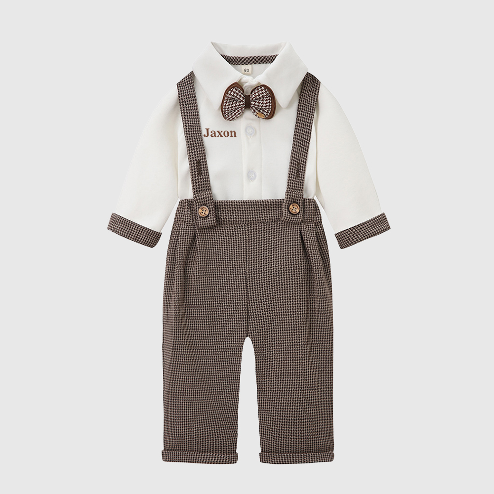 Personalized Baby Boy Embroidered Birthday Formal Outfit| BBcloth121