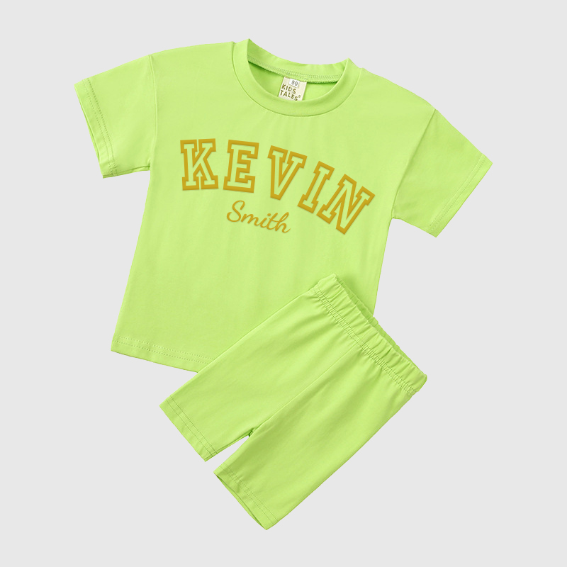 Personalized Kids Name Toddler shorts Set| Cloth150