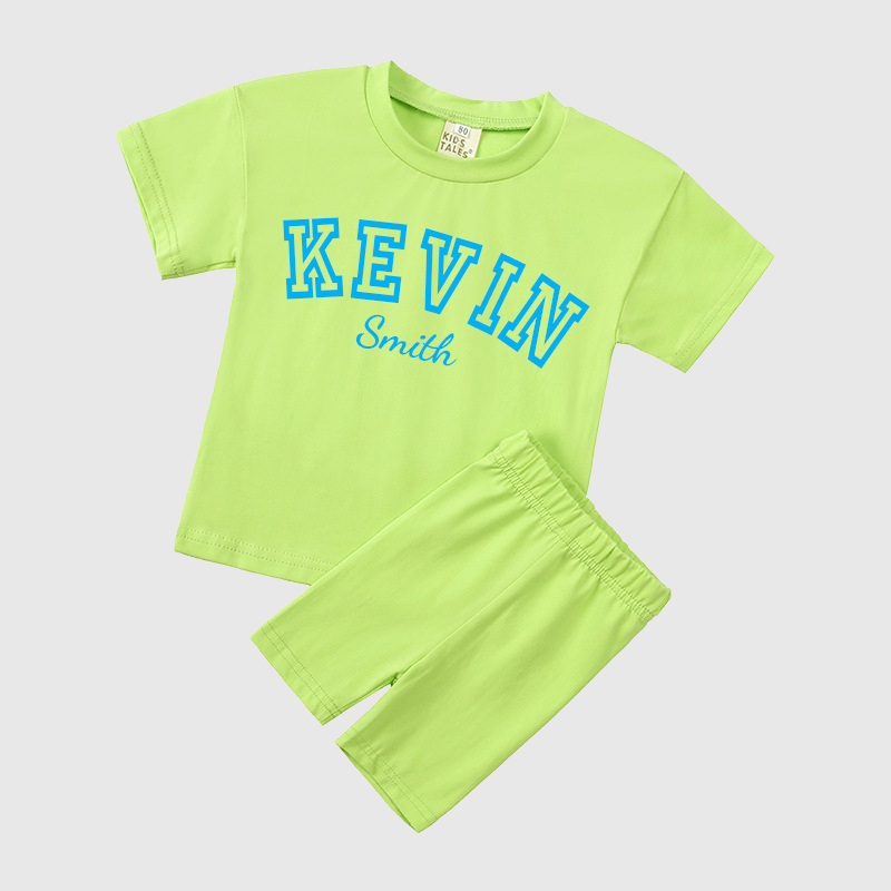 Personalized Kids Name Toddler shorts Set| Cloth151