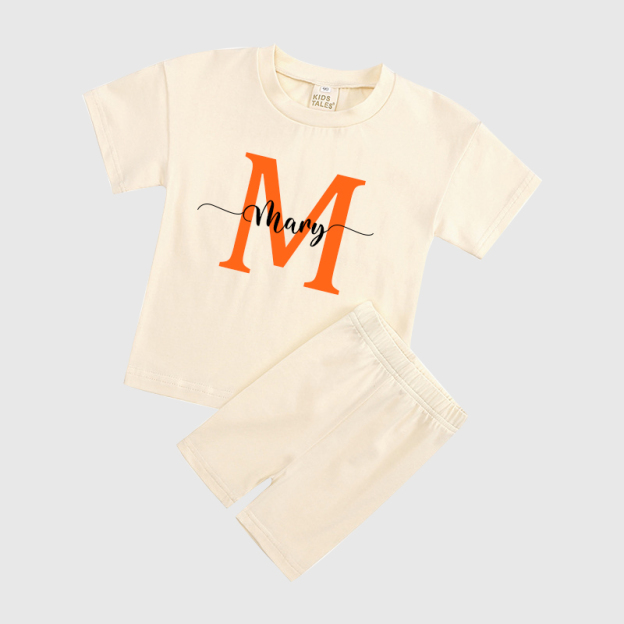 Personalized Kids Initials & Name Toddler Set | Cloth136
