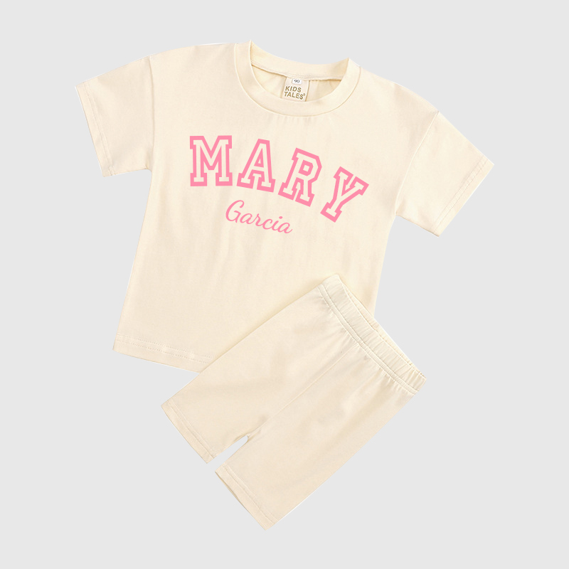 Personalized Kids Name Toddler shorts Set| Cloth151