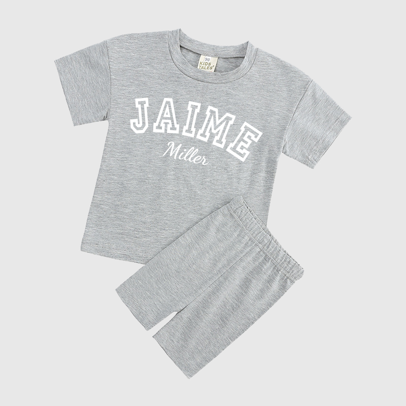 Personalized Kids Name Toddler shorts Set| Cloth151