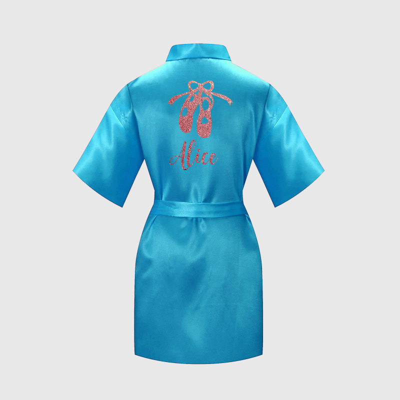 Personalized Girls Dance Party Silk Robe| Cloth160