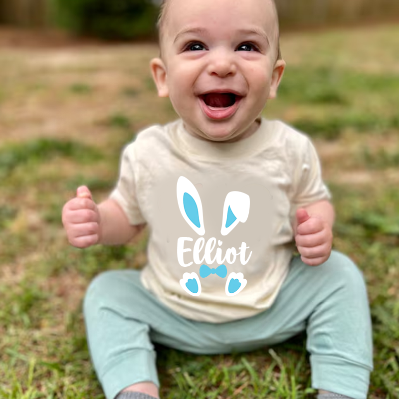 Personalized Kids Bunny Summer T-Shirt| Cloth1412