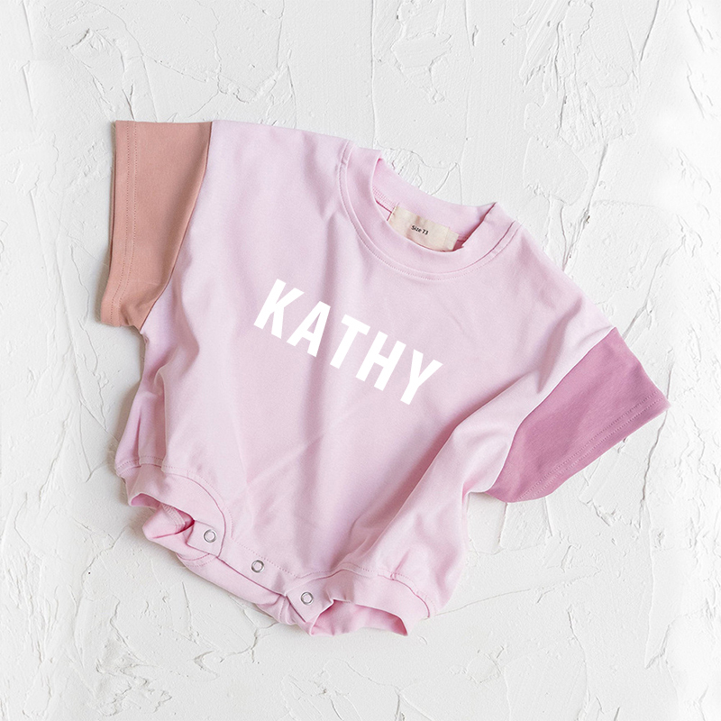 Personalized Baby Casual Cool Shirt Romper| BBCloth57