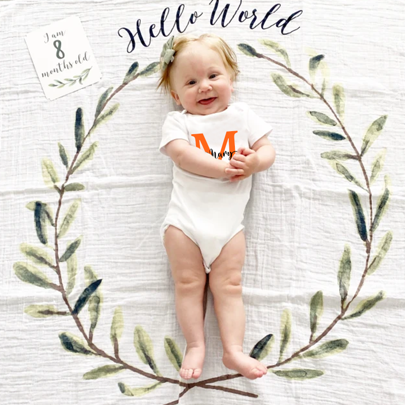 [Copy]Personalized Baby Name Cozy Onesie| BBCloth14