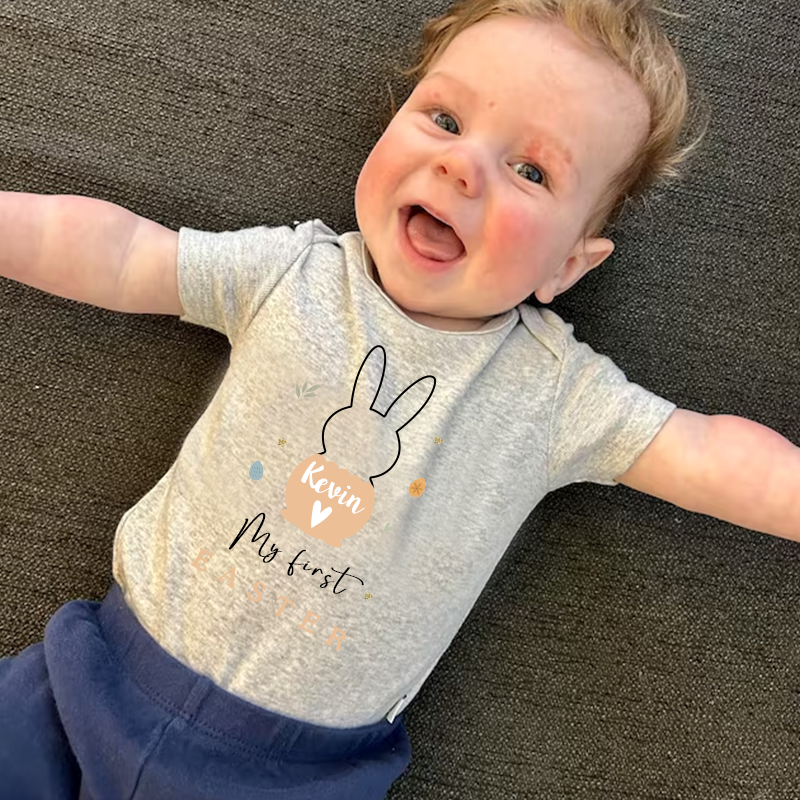 Personalized Baby First Easter Onesie| BBCloth18