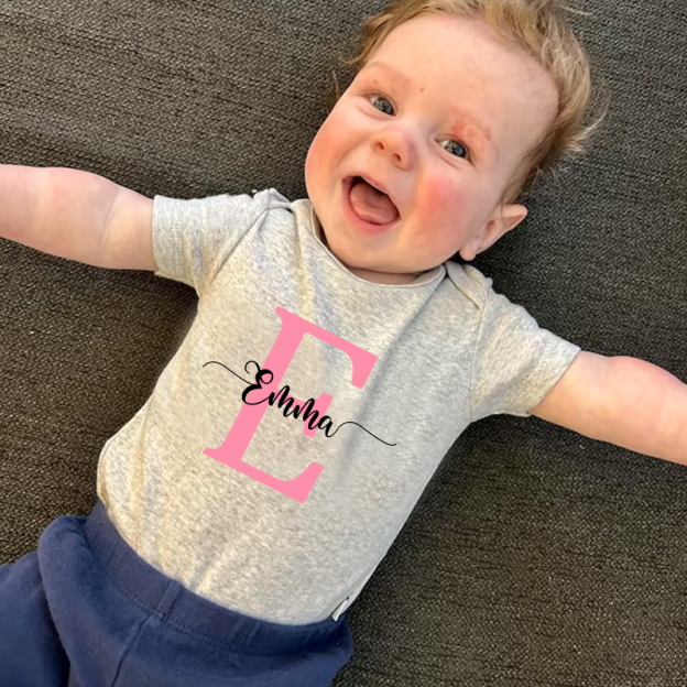 [Copy]Personalized Baby Name Cozy Onesie| BBCloth14