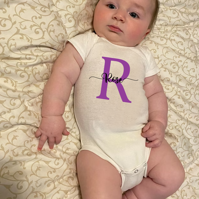 [Copy]Personalized Baby Name Cozy Onesie| BBCloth14