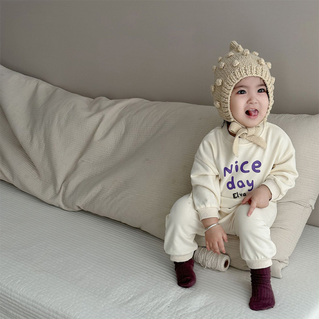 Personalized Baby Smile Sweatshirt Set| Cloth54