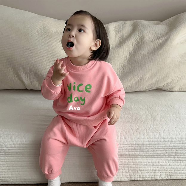 Personalized Baby Smile Sweatshirt Set| Cloth54