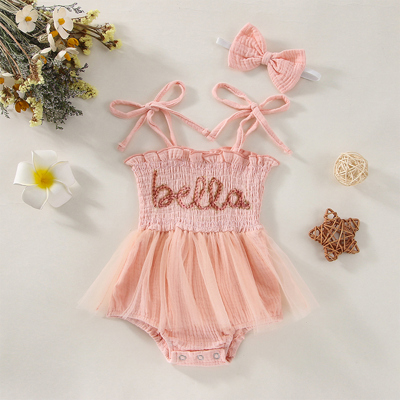 Personalized Baby Embroidered Baby Romper| BBCloth40