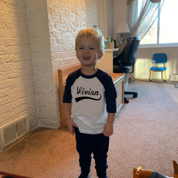 Personalized Name Baseball Long Sleeves Shirt| Cloth127