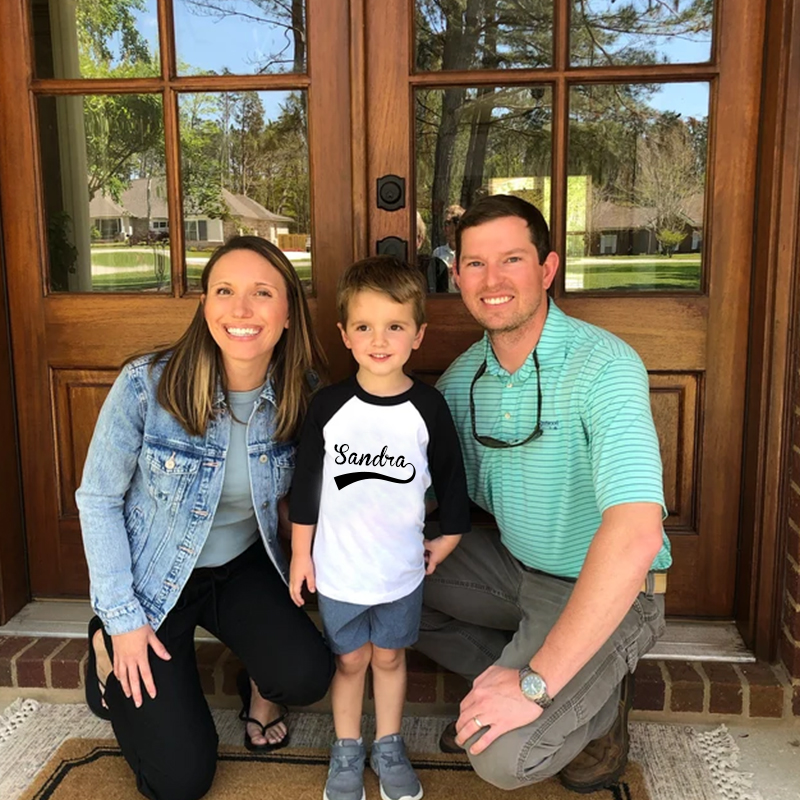 Personalized Name Baseball Long Sleeves Shirt| Cloth127