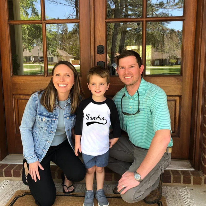 Personalized Name Baseball Long Sleeves Shirt| Cloth127