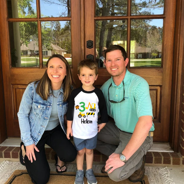 Personalized Boys Truck Long Sleeves Shirt| Cloth118