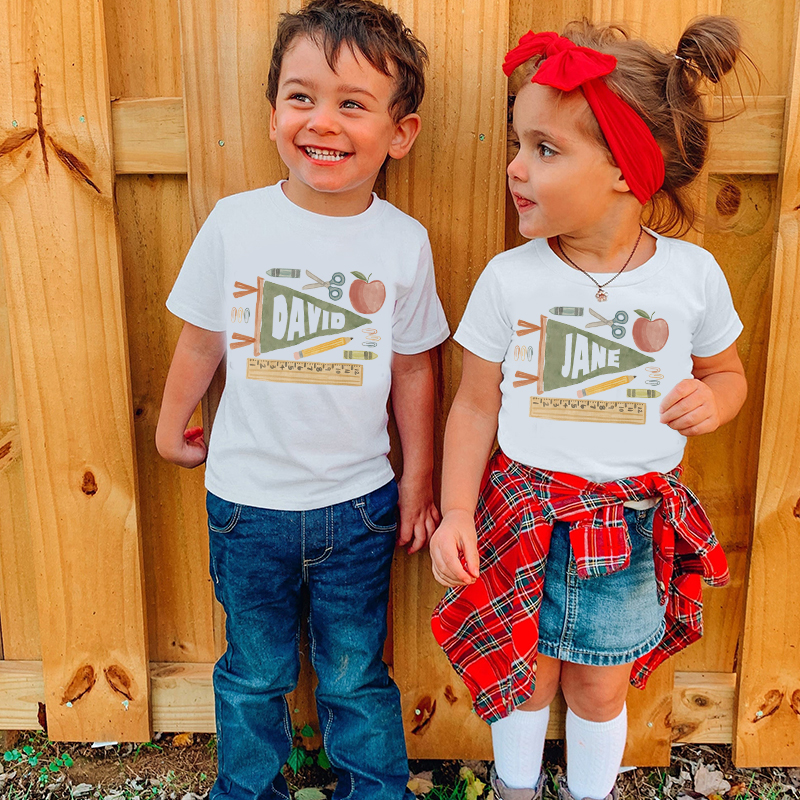Personalized Kids Back To School T-Shirt| Cloth1485