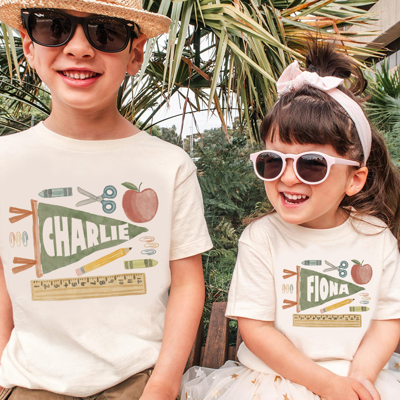 Personalized Kids Back To School T-Shirt| Cloth1485