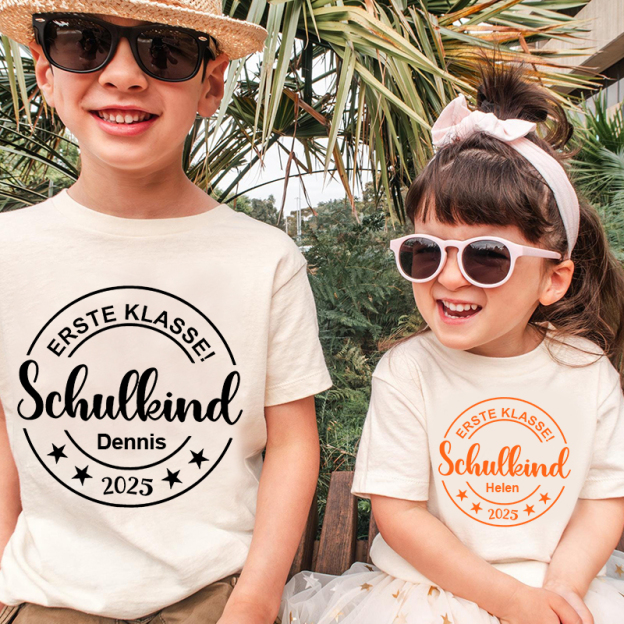 Personalized Kids Back To School Name T-Shirt| Cloth1478