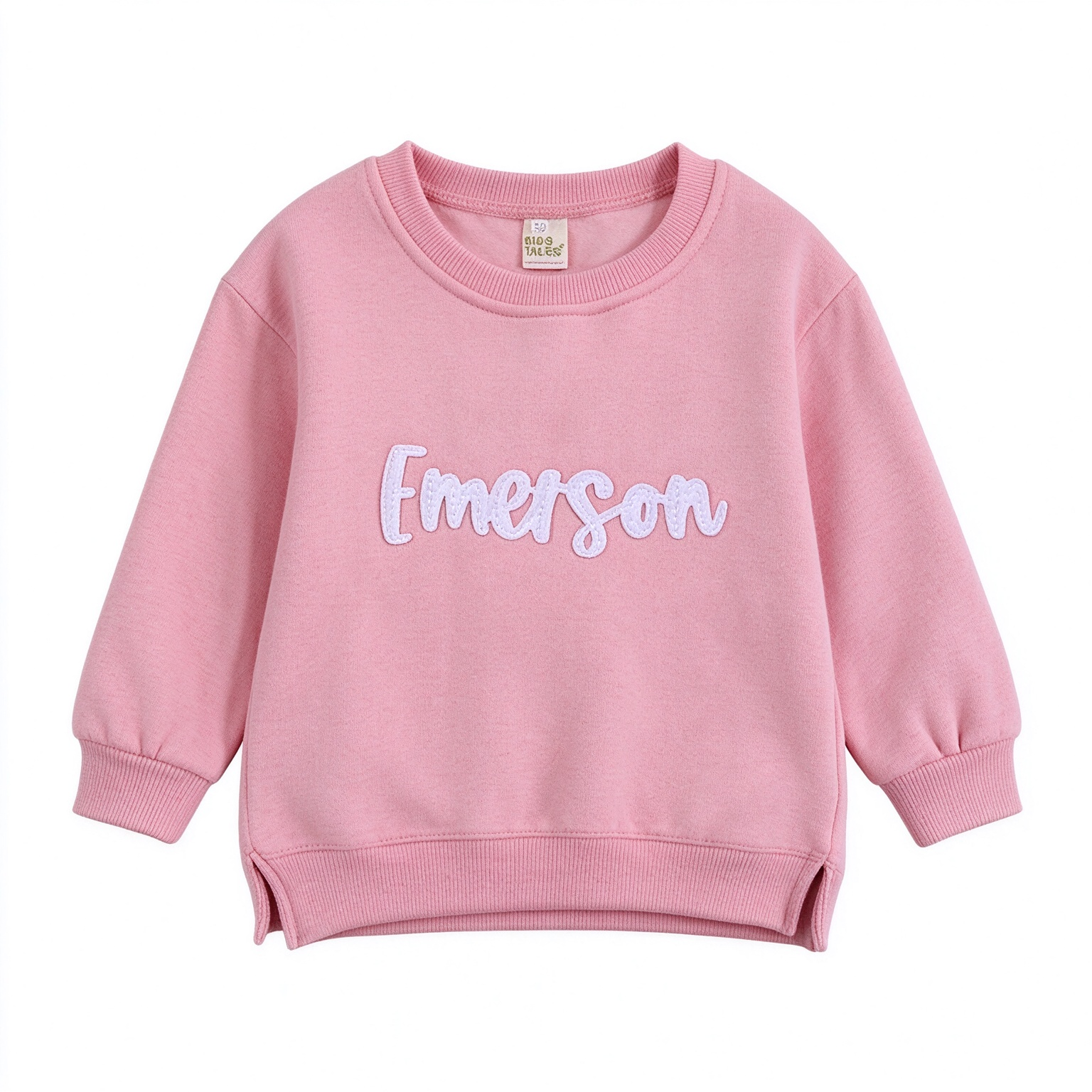 Personalized Hand-Embroidered Kid Cozy Soft Crewneck Sweatshirt | Cloth293
