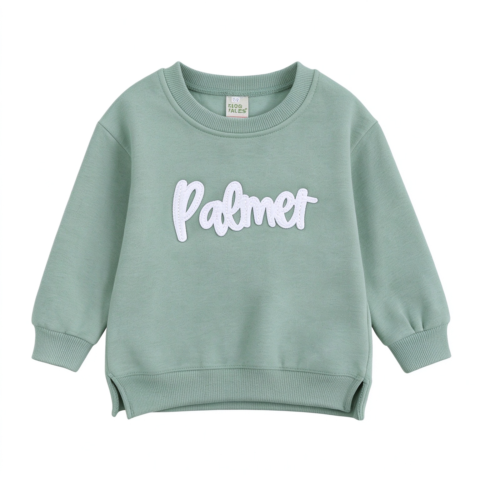 Personalized Hand-Embroidered Kid Cozy Soft Crewneck Sweatshirt | Cloth293