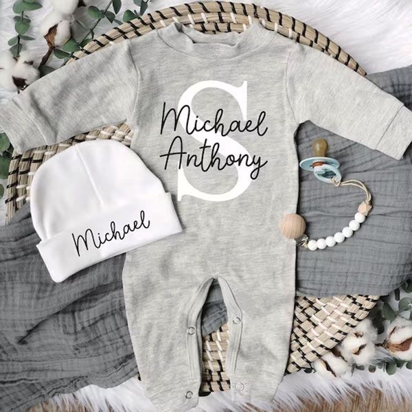 Personalized Baby Custom Baby Newborn Going Home Sets| BBCloth01