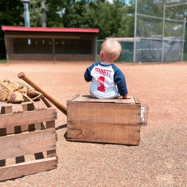 Personalized Kids Baseball Long Shirt Jersey| Cloth112