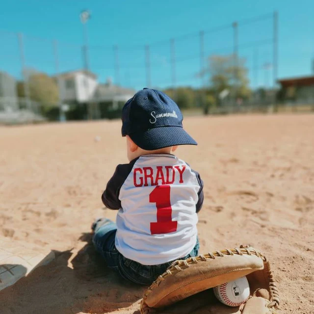 Personalized Kids Baseball Long Shirt Jersey| Cloth112