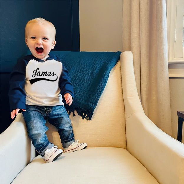 Personalized Name Baseball Long Sleeves Shirt| Cloth127